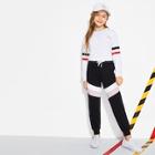 Shein Girls Color-block Tapered Pants