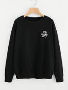 Shein Floral Print Sweatshirt
