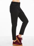Shein Black Tapered Leg Ankle Jeans