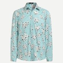 Shein Men Flower Print Collar Shirt