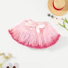 Shein Toddler Girls Knot Front Mesh Skirt