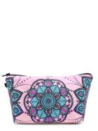 Shein Symmetrical Flower Print Makeup Bag