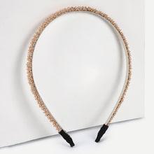 Shein Beaded Metal Headband