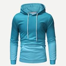 Shein Men Ombre & Letter Print Hoodie