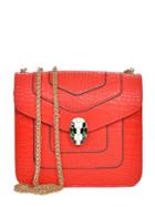 Shein Snake Head Front Snakeskin Print Chain Bag