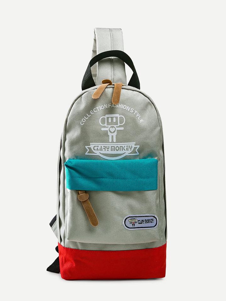 Shein Color Block Bum Bag