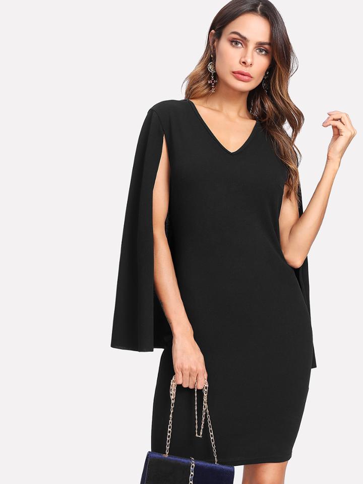 Shein Cape Sleeve Tailored Dress