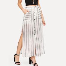 Shein Dual Pocket Split Skirt
