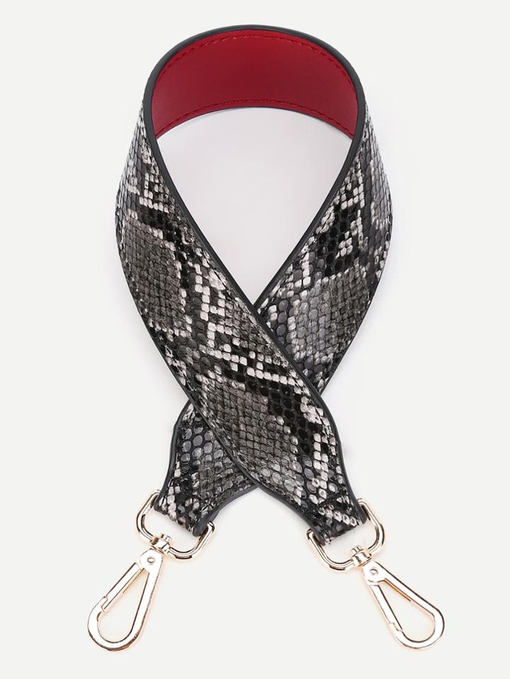 Shein Pu Snakeskin Bag Strap