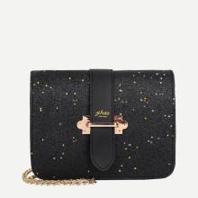 Shein Buckle Decor Glitter Chain Bag
