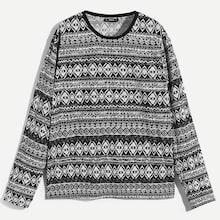 Shein Men Abstract Print T-shirt