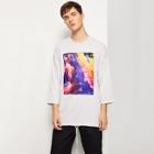 Shein Men Drop Shoulder Graphic Print Tee