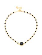 Shein Contrast Crystal Choker Necklace