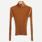 Shein High Neck Fitted Jumper