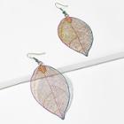 Shein Hollow Leaf Shaped Drop Earrings