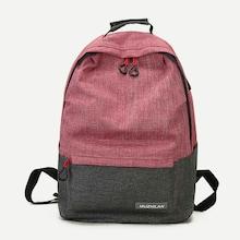Shein Front Pocket Two Tone Backpack