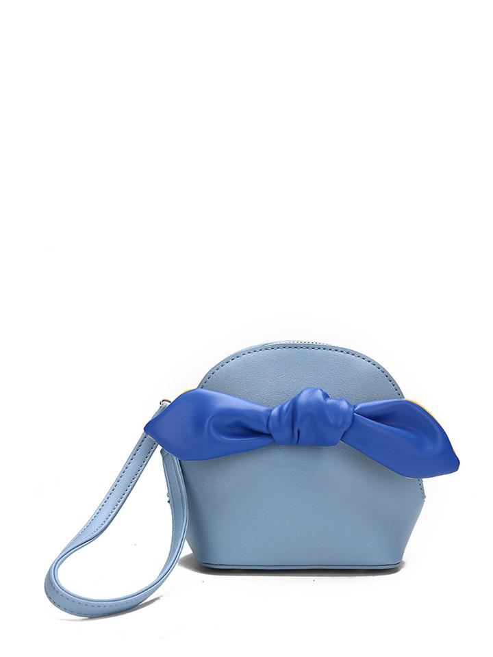 Shein Bow Front Pu Shoulder Bag With Convertible Strap