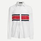 Shein Men Single Breasted Color Block Shirt