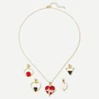 Shein Triangle & Heart Detachable Necklace 5pcs