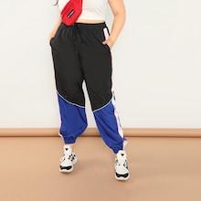 Shein Plus Color Block Lantern Pants