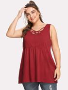Shein Strappy Neck Smock Top