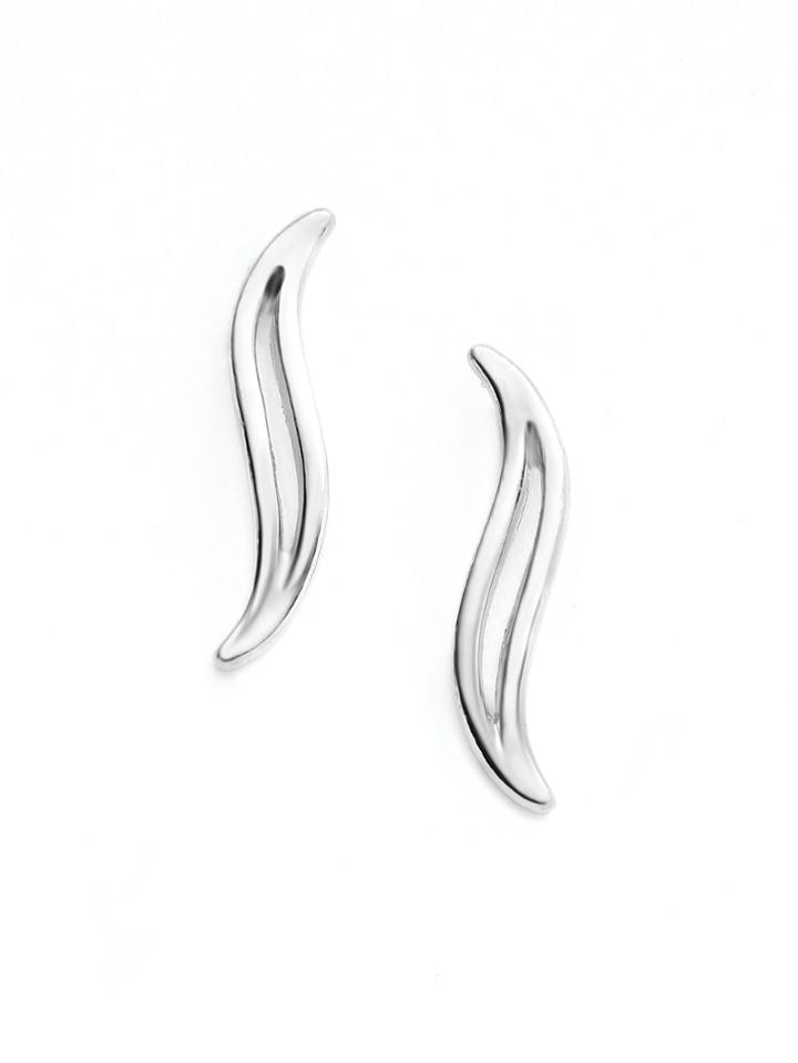 Shein Hollow Leaf Shaped Stud Earrings