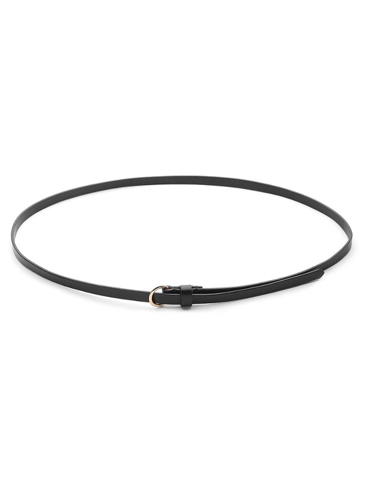 Shein Contrast Metal Detail Skinny Belt
