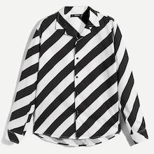 Shein Men Striped Print Shirt