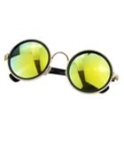 Shein 2015 Latest Design Women Colored Rounded Fashion Sunglasses