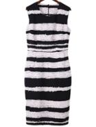 Shein Multicolor Split Back Stripe Pencil Dress