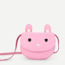 Shein Girls Flap Pu Crossbody Bag With Ear