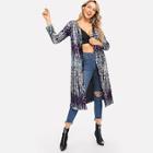 Shein Sequin Open Front Outerwear