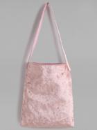 Shein Pink Velvet Plain Shoulder Bag