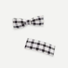 Shein Girls Gingham Hair Clip 2pcs