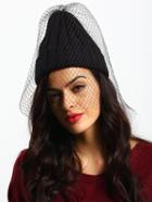 Shein Black Sheer Mesh Sweater Hat