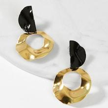 Shein Textured Round Drop Earrings