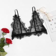Shein Eyelash Floral Lace Bralette