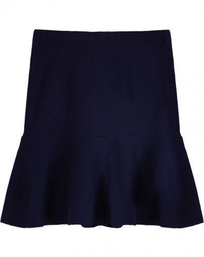 Shein Royal Blue High Waist Bodycon Ruffle Skirt