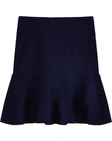 Shein Royal Blue High Waist Bodycon Ruffle Skirt