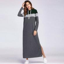 Shein Slit Side Maxi Sweatshirt Dress