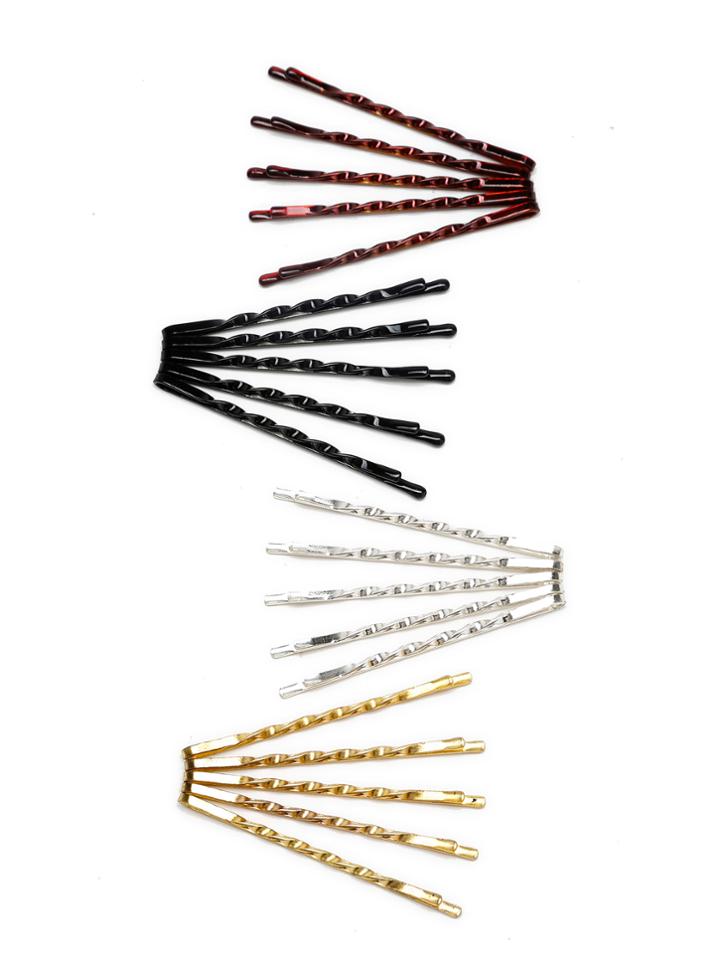 Shein 4 Color Hair Grip Set