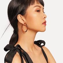 Shein Slim Open Hoop Earrings