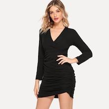 Shein Form Fitting Ruched Dress