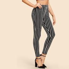 Shein Elastic Waist Checked Pants