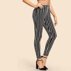 Shein Elastic Waist Checked Pants