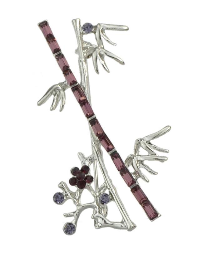 Shein Silver Branch Shape Long Brooch