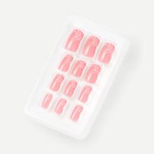 Shein Flower Print Fake Nails 12pcs