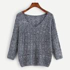 Shein V Neck Solid Jumper