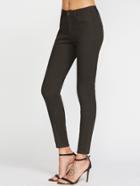 Shein Olive Green Skinny Ankle Jeans