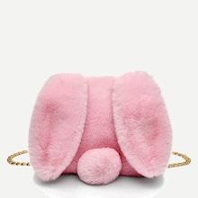 Shein Kids Rabbit Ear Fluffy Chain Bag
